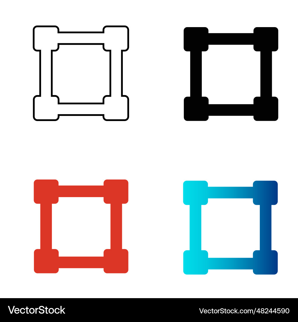 Abstract select object tool silhouette Abstract select object tool silhouette vector image