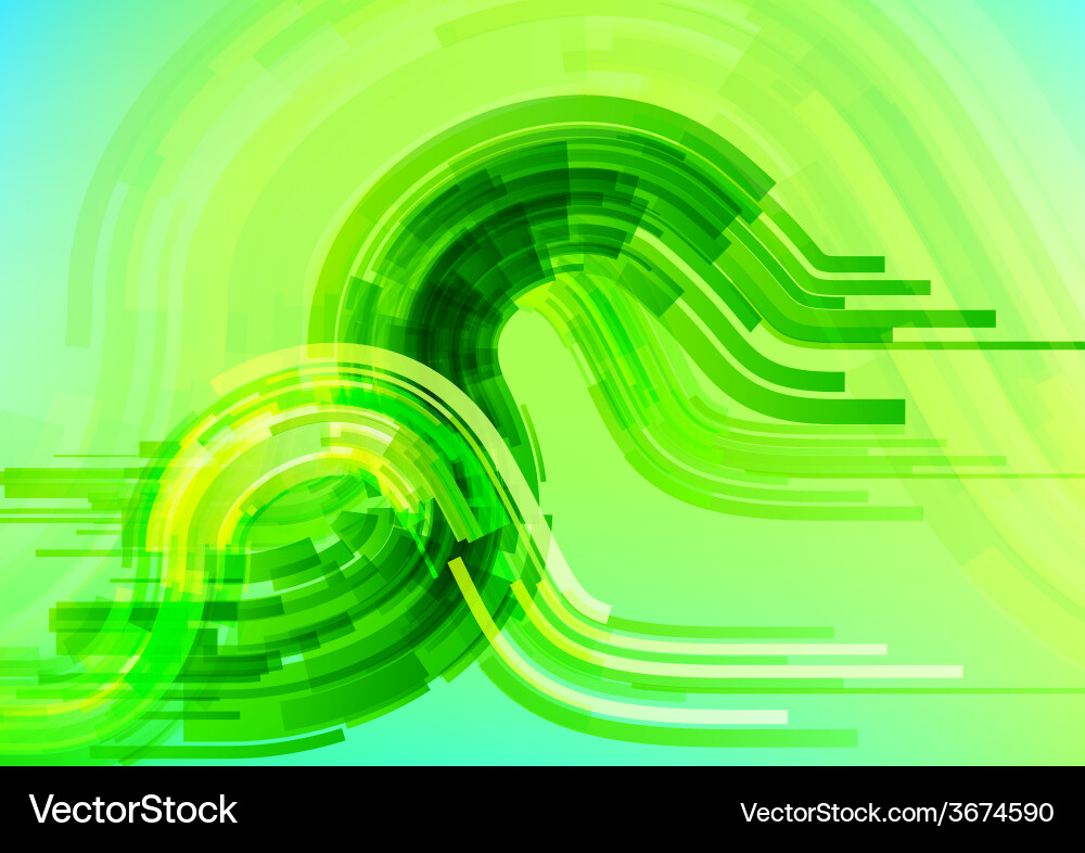 Abstract technology circles background vector image