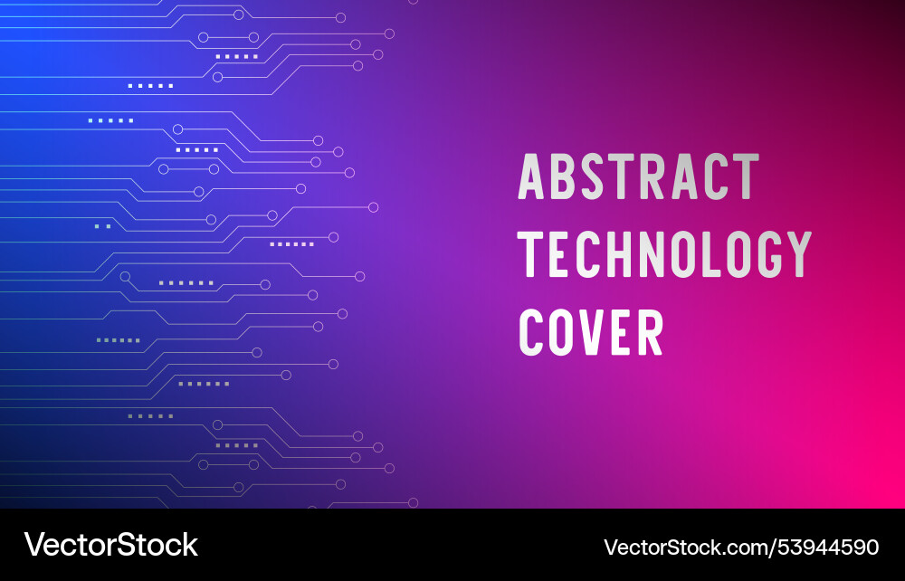 Abstract technology circuit board with gradient Abstract technology circuit board with gradient vector image