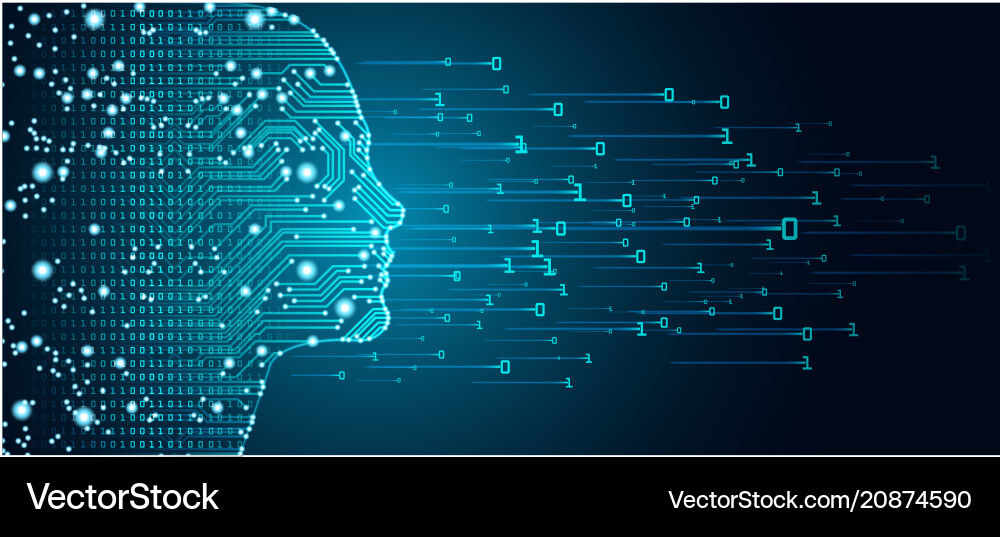 AI & Big Data Concept vector image