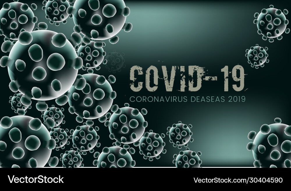 Covid19-19 background template vector image