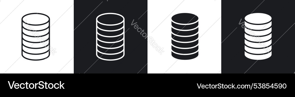 Database icon vector image
