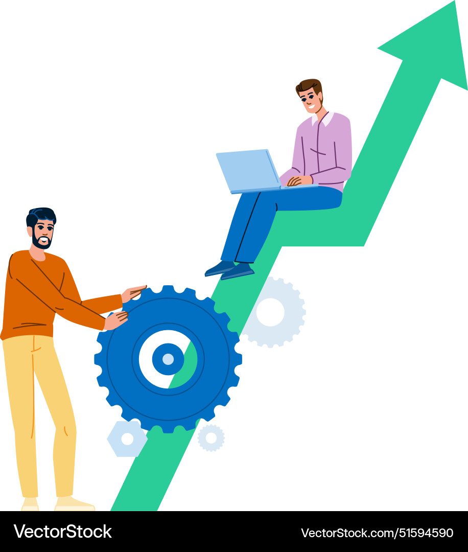 Graph performance management Graph performance management vector image