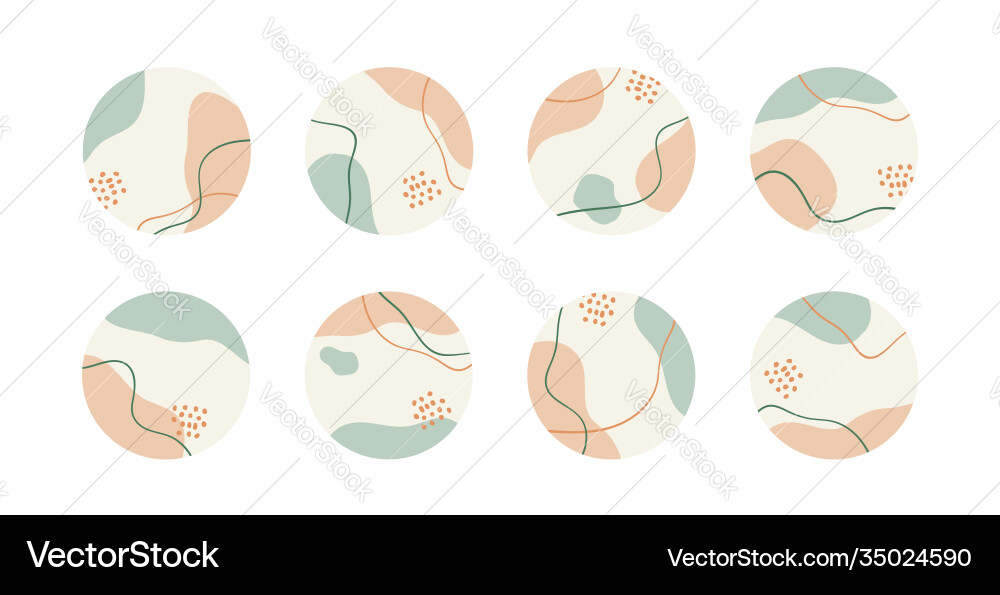 Highlight story cover icons for social Highlight story cover icons for social vector image