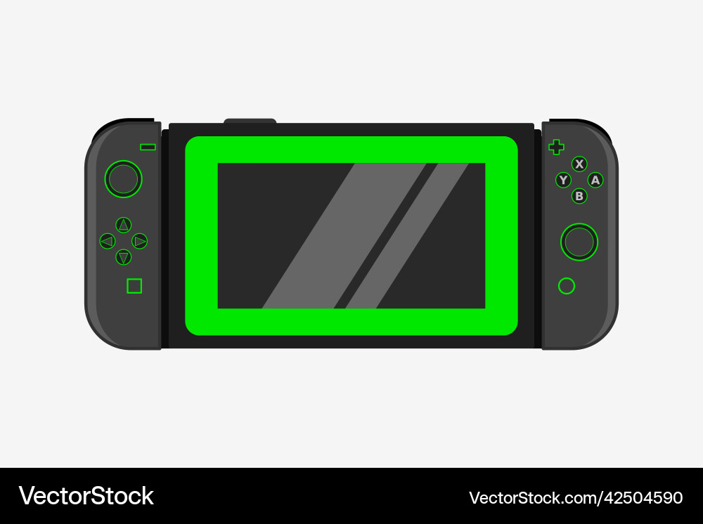 Joystick game controller gamepad video stick Joystick game controller gamepad video stick vector image