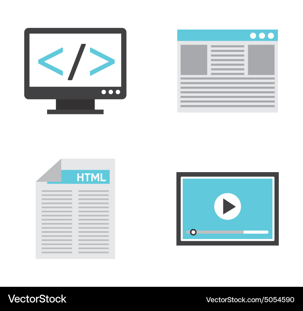 Programming software vector image