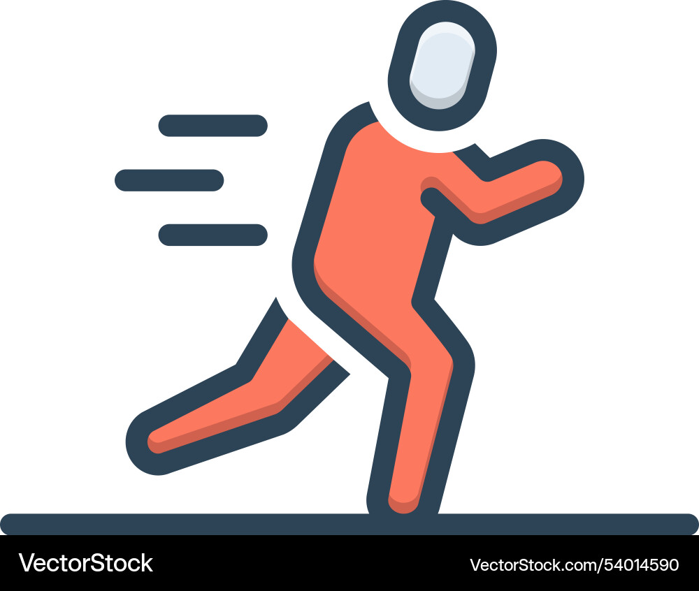 Running Vector Image
