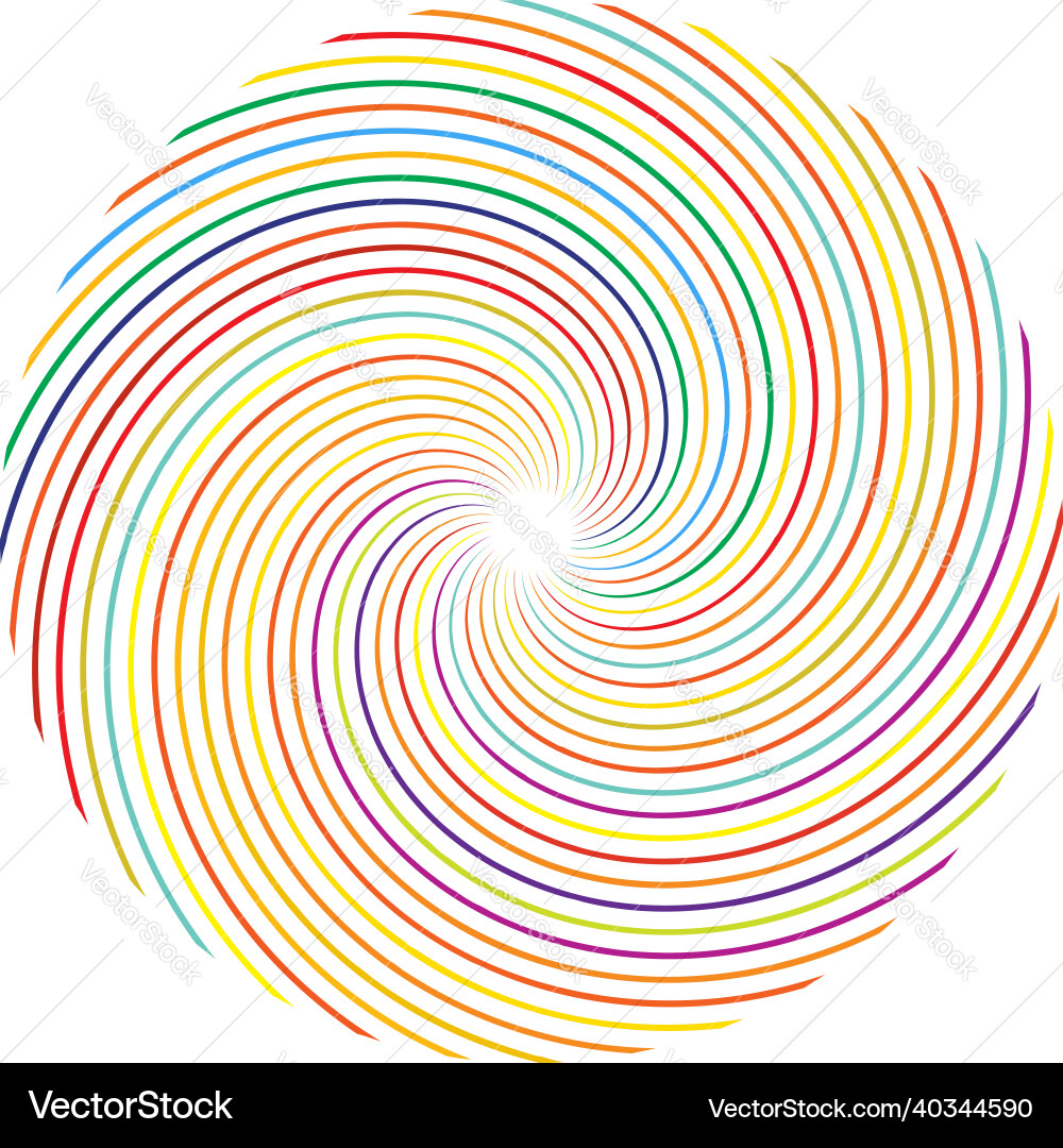 Spiral swirl twirl element cochlear vortex Vector Image