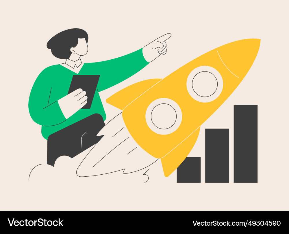 Startup accelerator abstract concept Startup accelerator abstract concept Vector Image