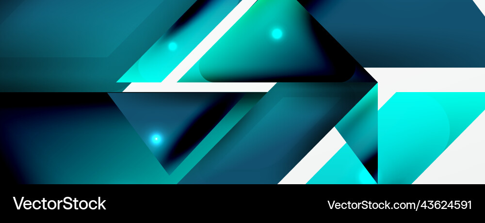 Dynamic 3d geometric abstract background Vector Image