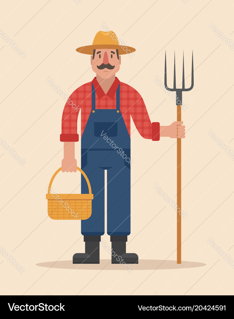 Farmer Royalty Free Vector Image - VectorStock