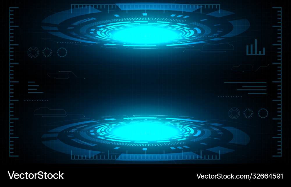 High-Tech Circuit Background vector image