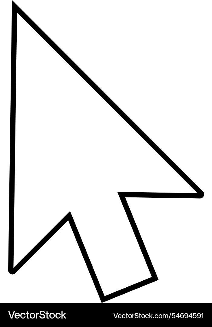 Klicken Sie auf Pfeil Symbol Zeiger Cursor Symbol Klicken Sie auf Pfeil Symbol Zeiger Cursor Symbol vektorbild