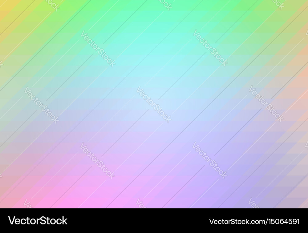 Light rainbow rows of triangles background Vector Image