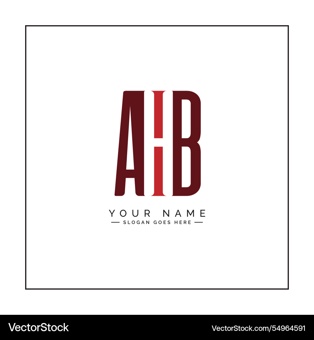 Original Buchstaben ahb Logo - einfaches Geschäft Original Buchstaben ahb Logo - einfaches Geschäft vektorbild
