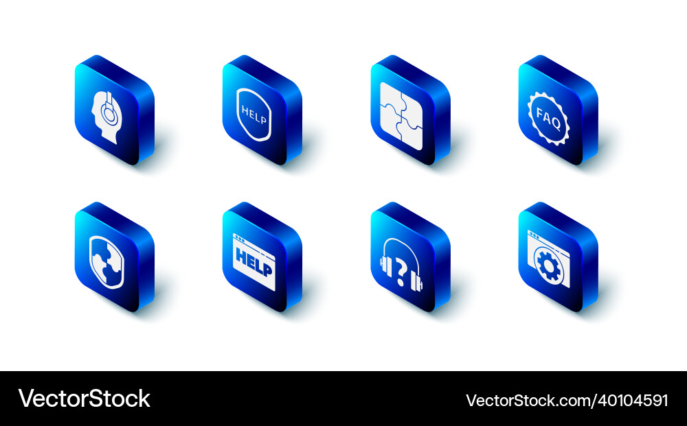 Set shield with text help piece of puzzle label Set shield with text help piece of puzzle label vector image