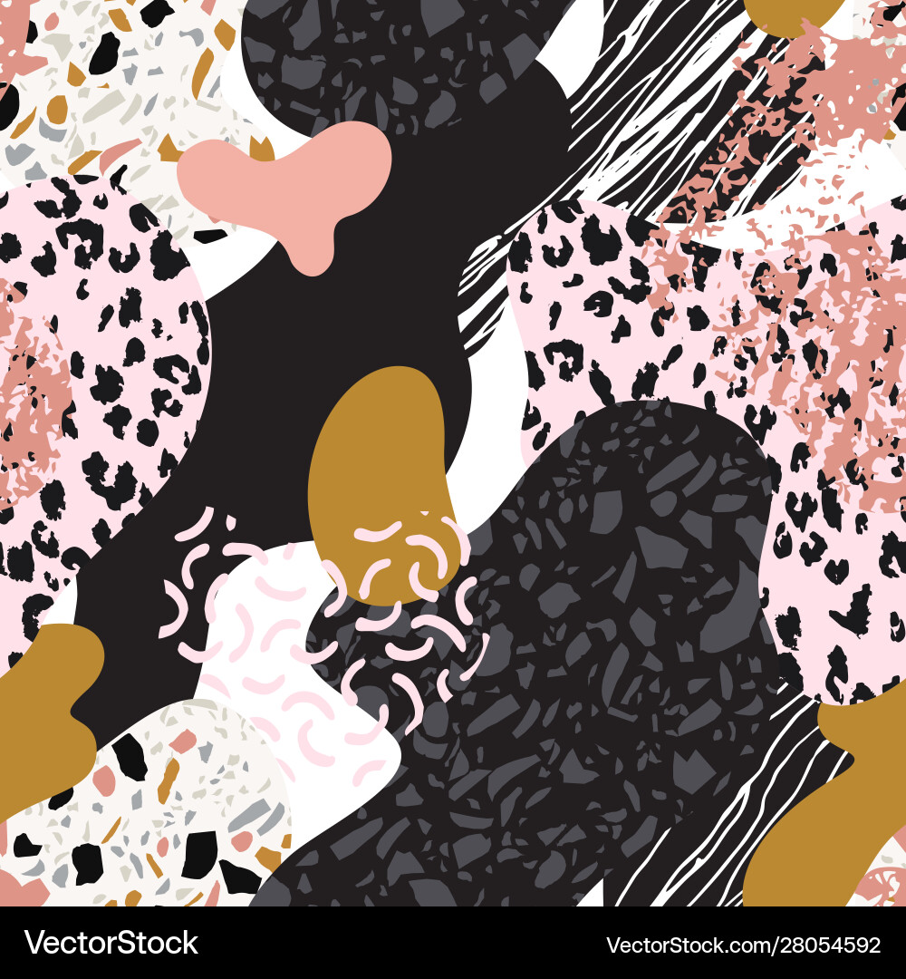 Abstract curve shape background with doodle Abstract curve shape background with doodle vector image