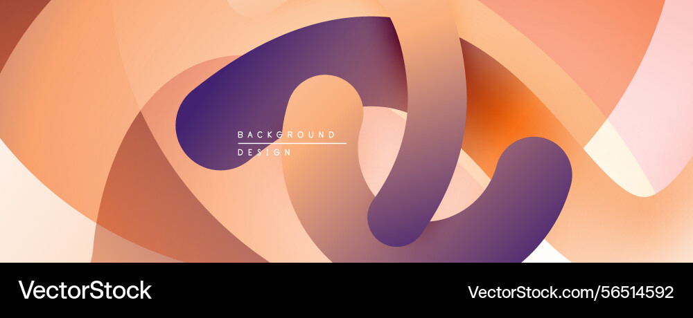 Abstract fluid shapes overlap creating warm color Abstract fluid shapes overlap creating warm color vector image