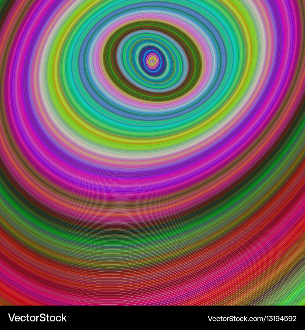 Abstract multicolored ellipse fractal background vector image