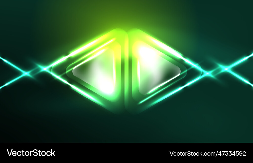 Digital neon abstract background triangles Digital neon abstract background triangles vector image