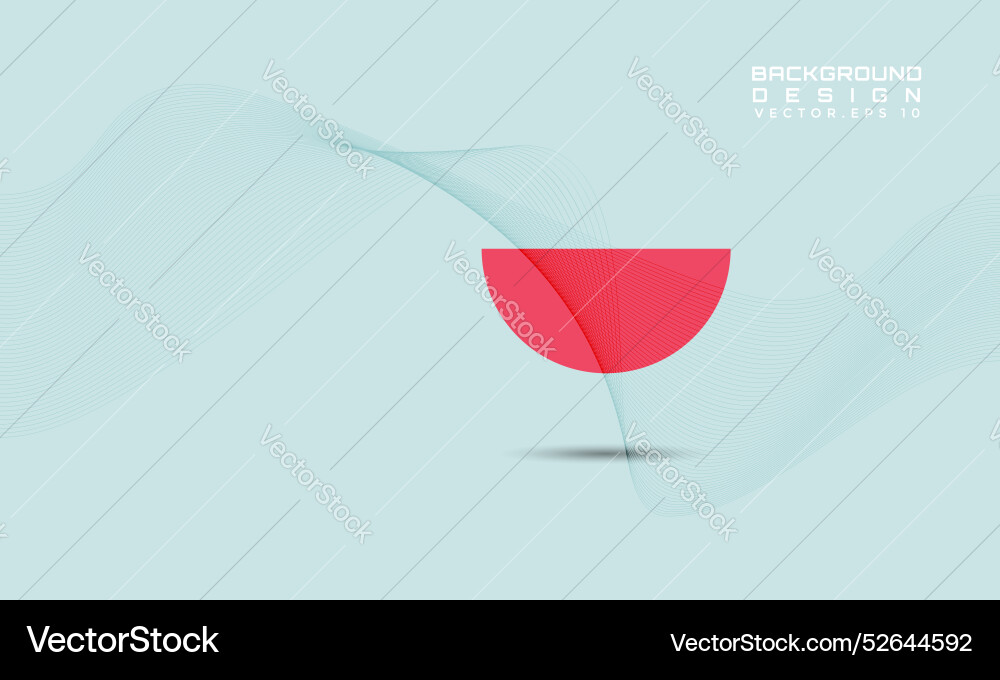 Flowing wave of stripe dynamic pattern minimalist Vector Image