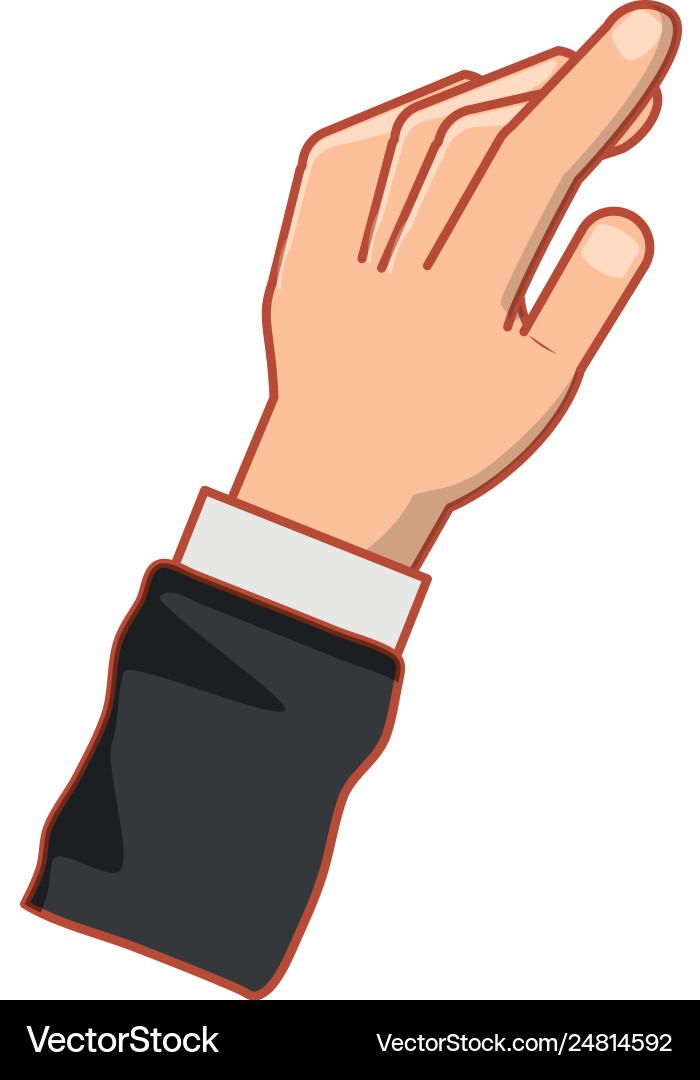 Hand pointing with index finger Hand pointing with index finger Vector Image