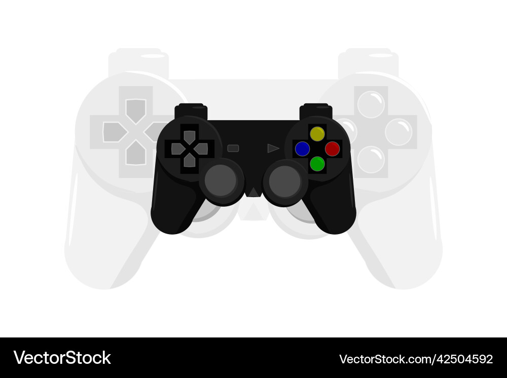 Joystick game controller gamepad video stick vector image