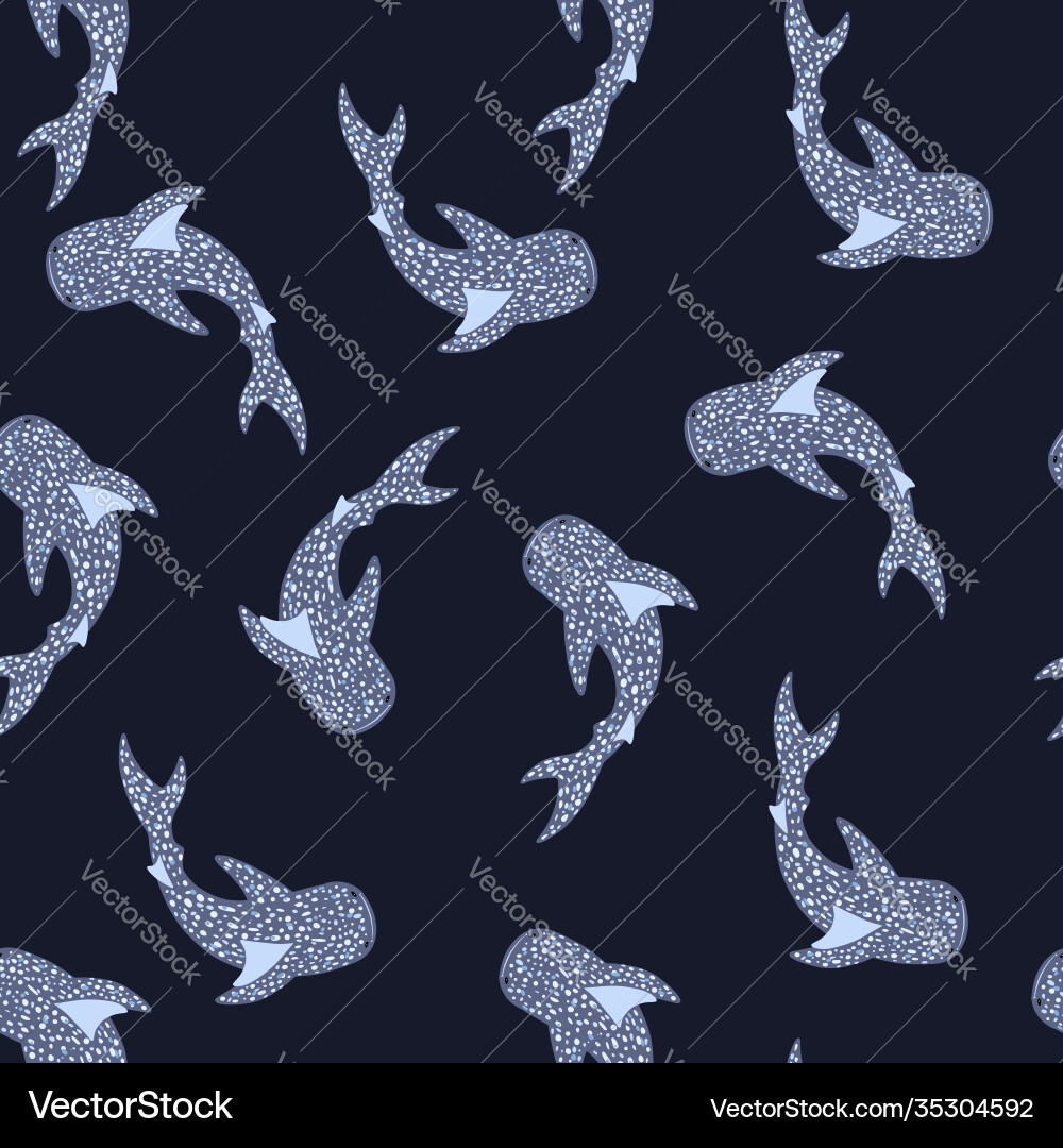 Minimalistic dark seamless pattern with little Minimalistic dark seamless pattern with little vector image