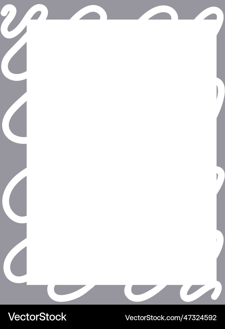 Rectangular frame on a white background Vector Image