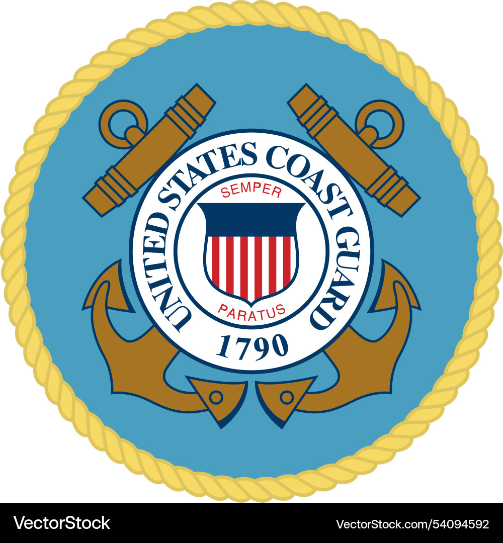 United States Coast Guard Seal Vector Image
