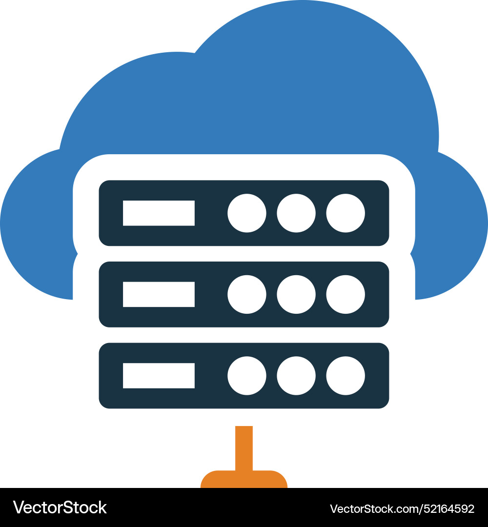 Web hosting icon vector image