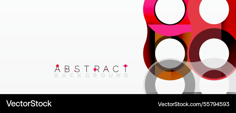 Abstract circle element composition Vector Image