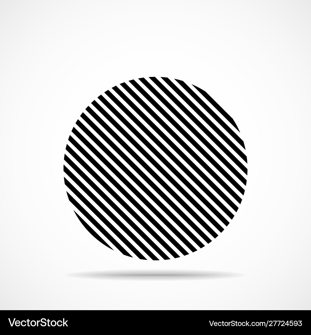 Abstract circle lines geometric shape vector image