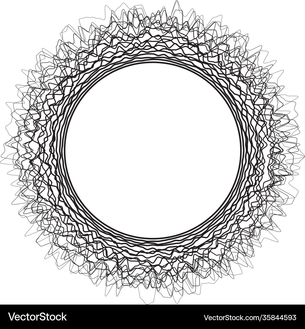 Abstract circle with curved lines design element Abstract circle with curved lines design element vector image