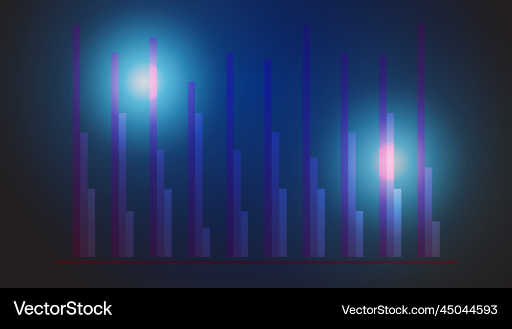 Abstract financial chart with line graph Abstract financial chart with line graph Vector Image