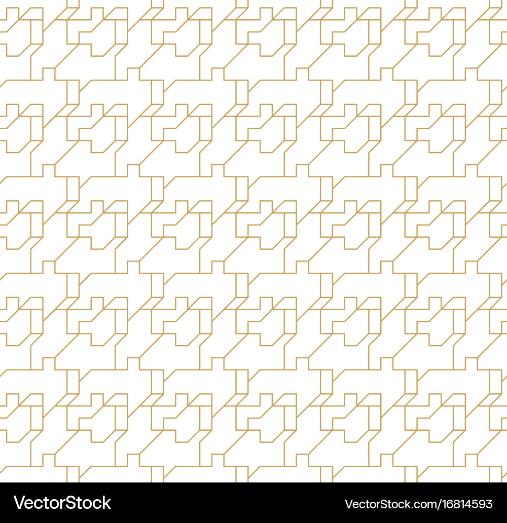 Abstract geometric seamless pattern with lines Vector Image
