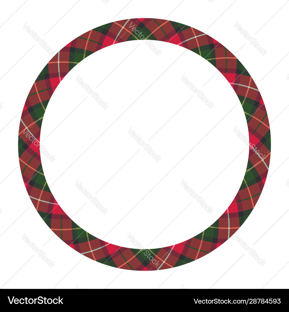 Circle borders and frames round border pattern vector image