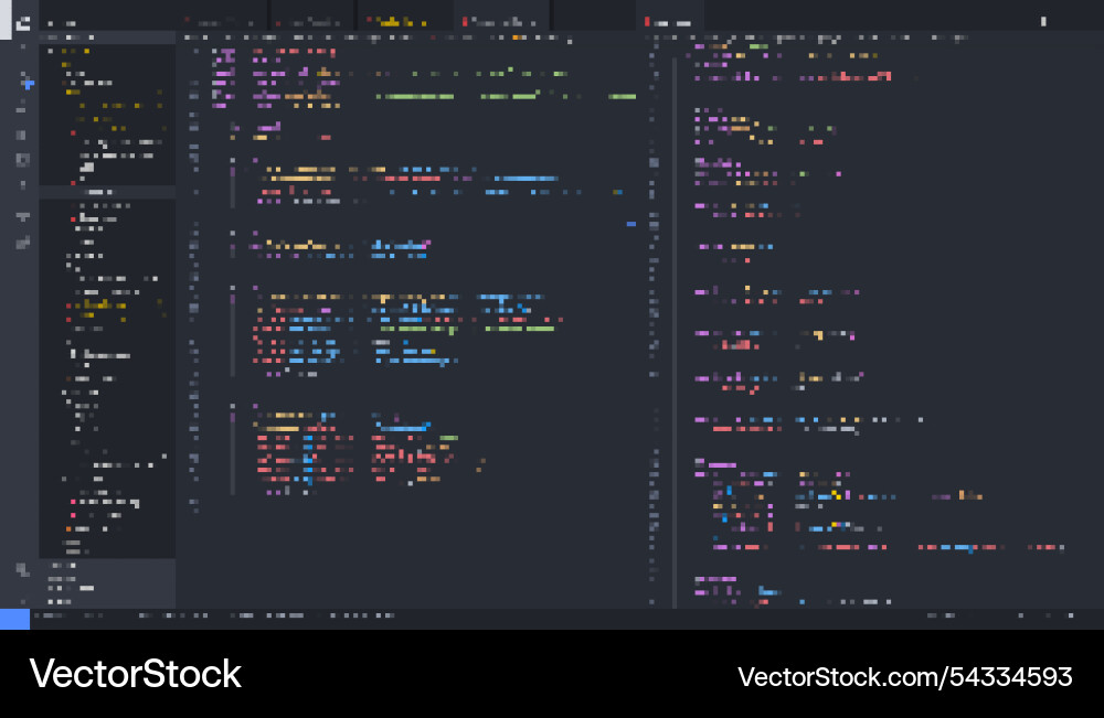 Codierung Console Interface vektorbild