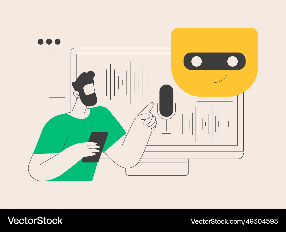 Natural language processing abstract concept Natural language processing abstract concept vector image