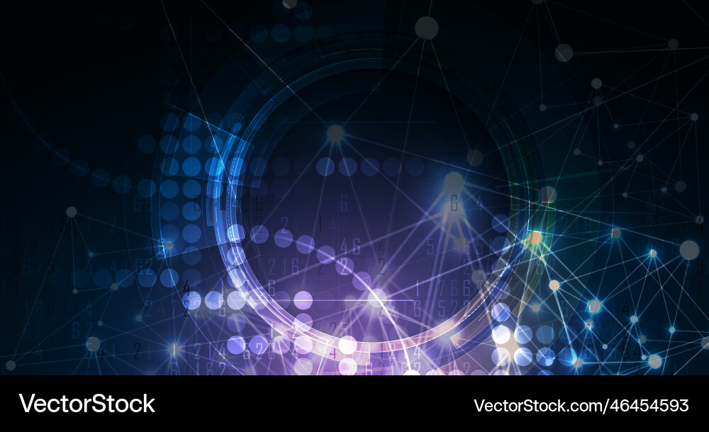 Neural network concept connected cells with links Neural network concept connected cells with links vector image