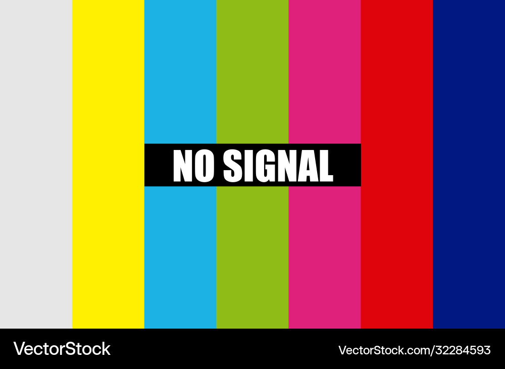 No Signal Test Pattern - Static RGB vector image