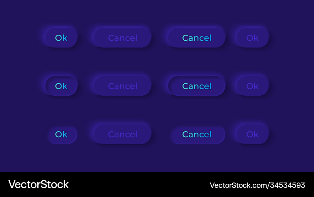 Option buttons ui elements kit Option buttons ui elements kit vector image