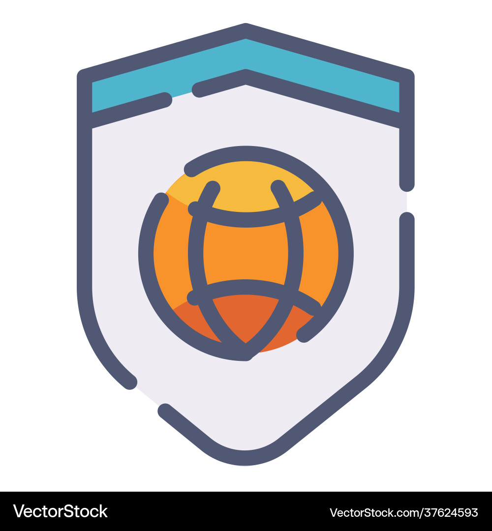 Security vpn secure internet single isolated icon Security vpn secure internet single isolated icon vector image