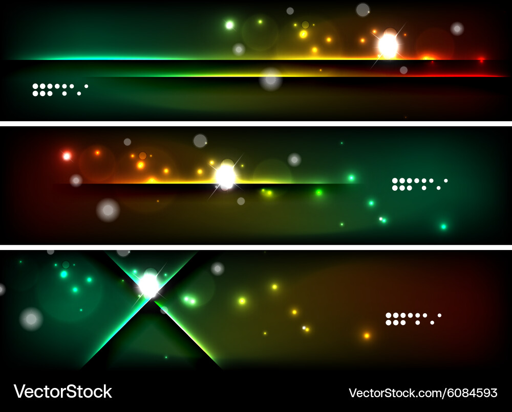 Set banner header backgrounds with place Vector Image
