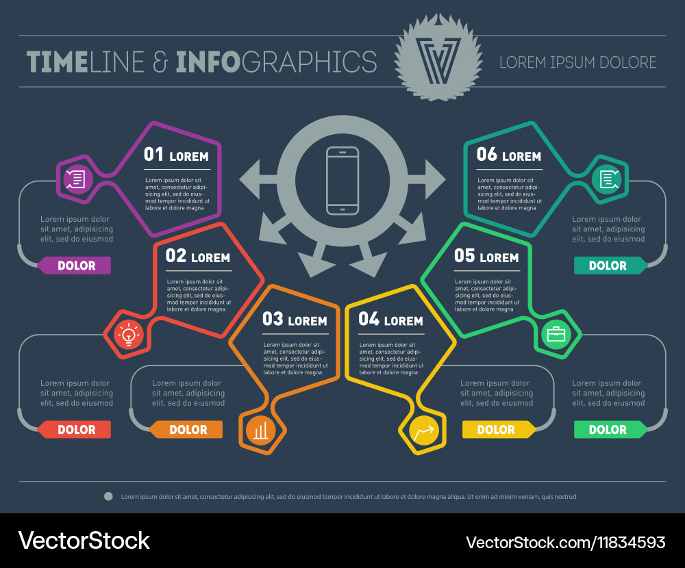 Web template of a pyramidal chart diagram vector image