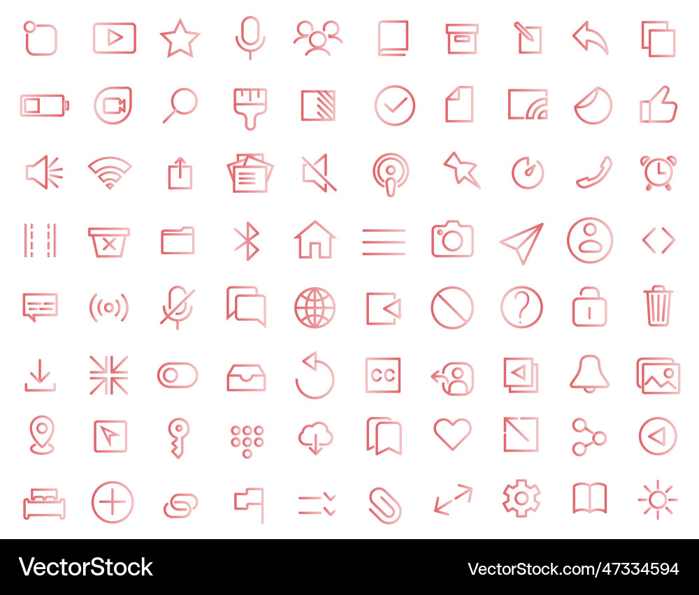 A set of user interface icons that can be used A set of user interface icons that can be used vector image