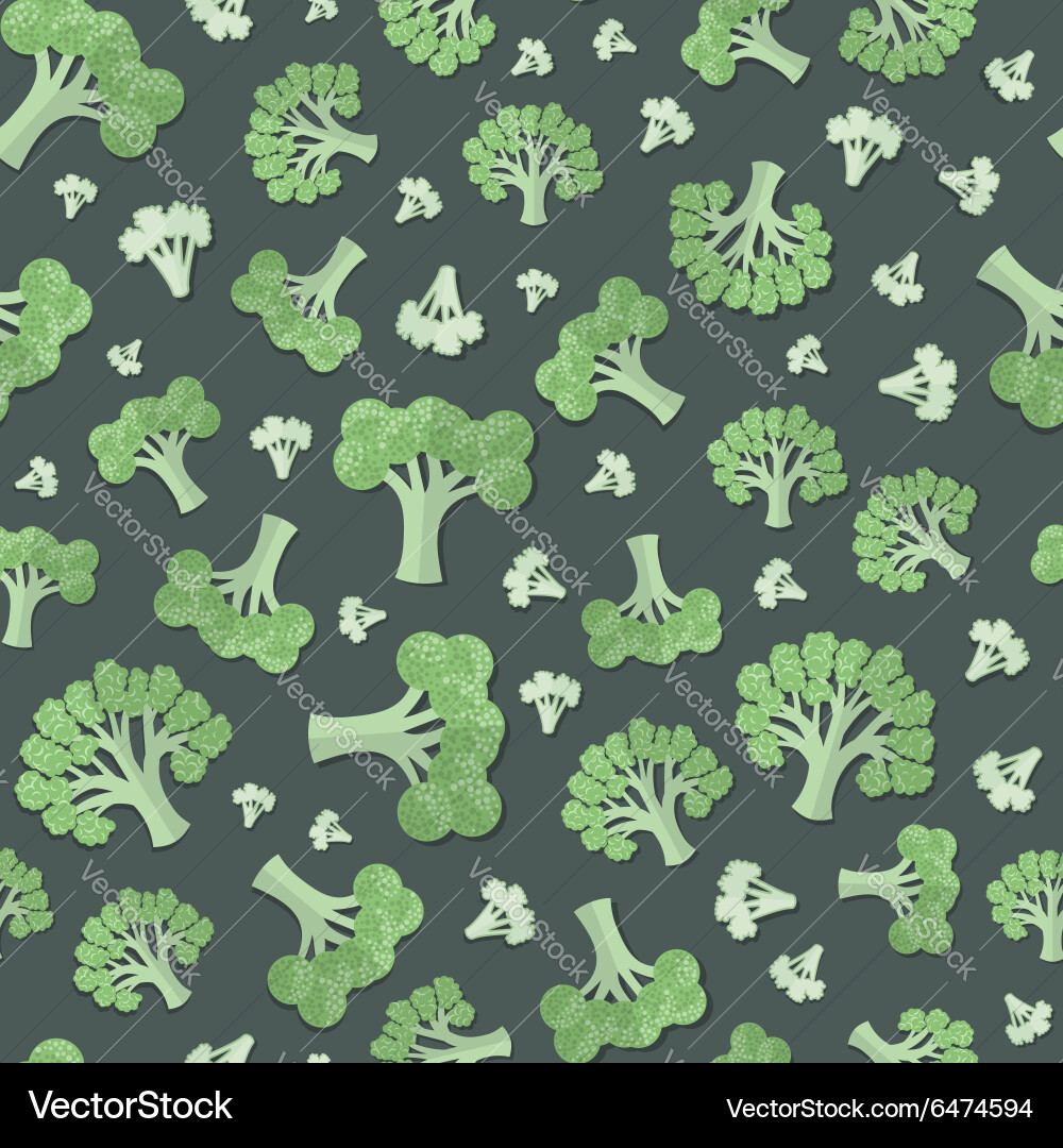 A set of vegetables patterns in flat style vector image