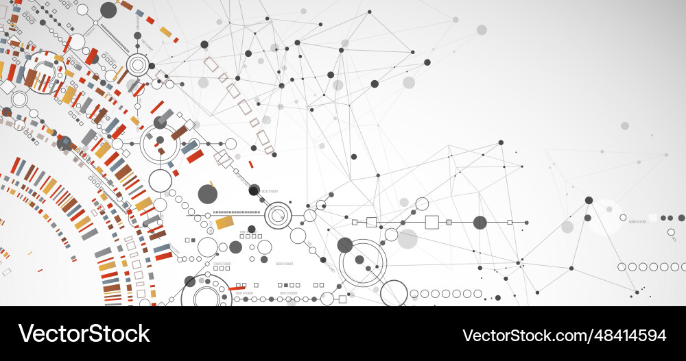 Abstract background on technological Abstract background on technological vector image