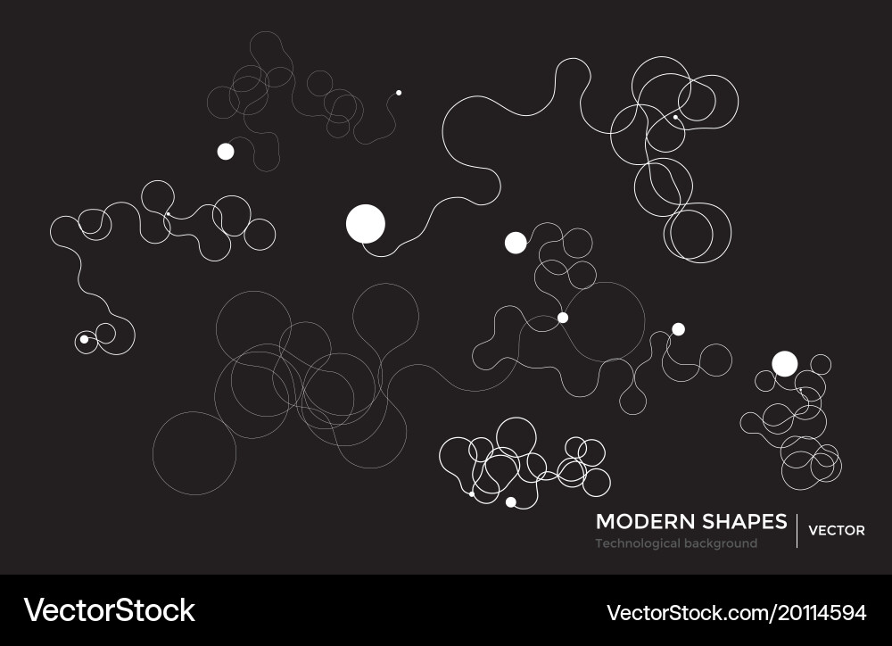 Abstract circuit networking blockchain vector image