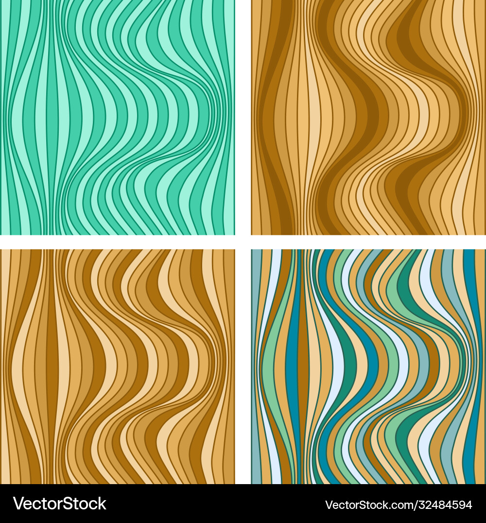 Abstract line patterns set vector image